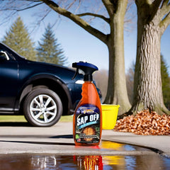 Trigger spray bottle designed for targeted exterior cleanup