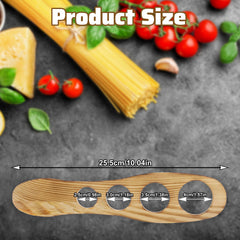 Pine wood spaghetti measuring tool single unit