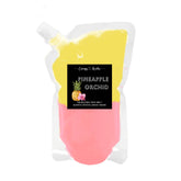 Pineapple Orchid 4 oz squeeze wax melts packaging