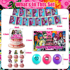 Pink and black argyle Gothic Girl theme with stylized art and spooky accents