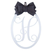 Pink Door Wreaths Letter Door Hanger 20 inch oval monogram initial