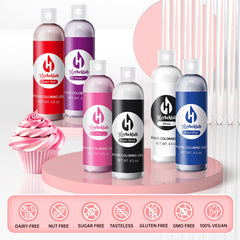 Large 4.5 oz pink gel food coloring for fondant and frosting