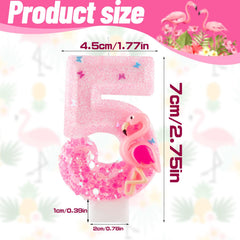 Total length including pick 10.5 cm flamingo candle