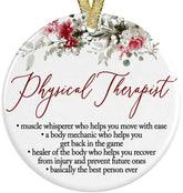 Pink Posies and Pearls ceramic ornament