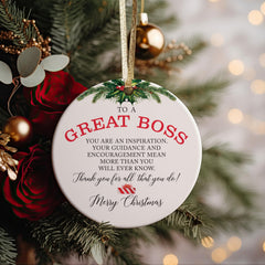 Pink Posies and Pearls ornament white ceramic back can be personalized