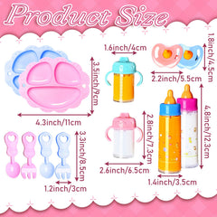 Pink storage bag included with the doll feeding set
