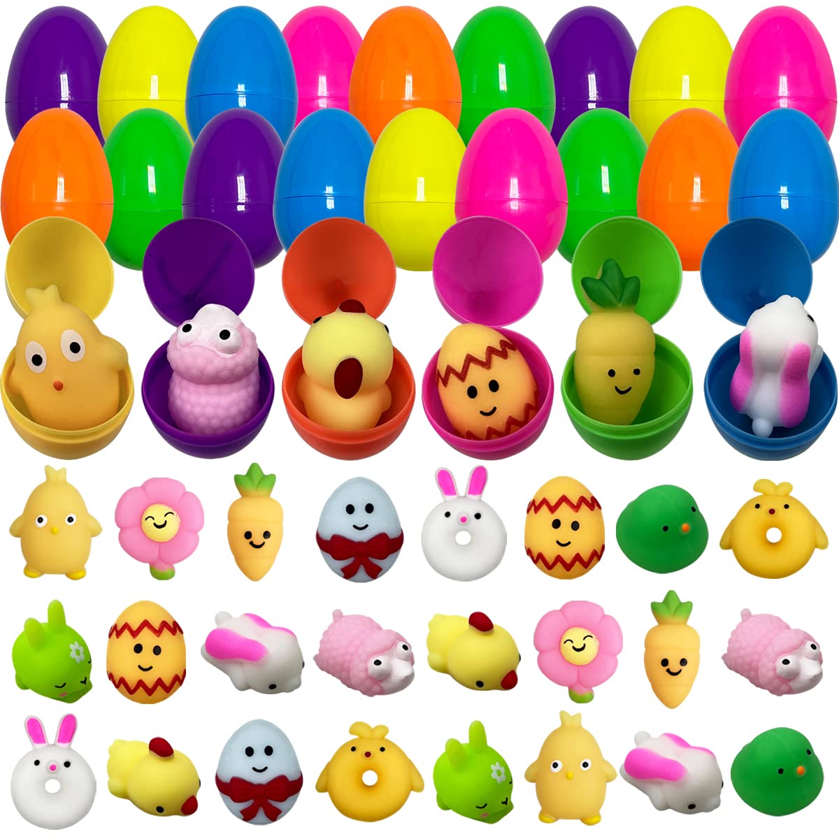 Pinkiwine Easter eggs 24 pack in assorted colors