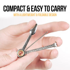 Elegant pipe tool cleaner design with gold accents