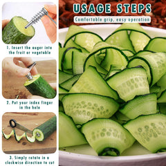 Piranha spiral cutter 2pcs handheld set Casbomy