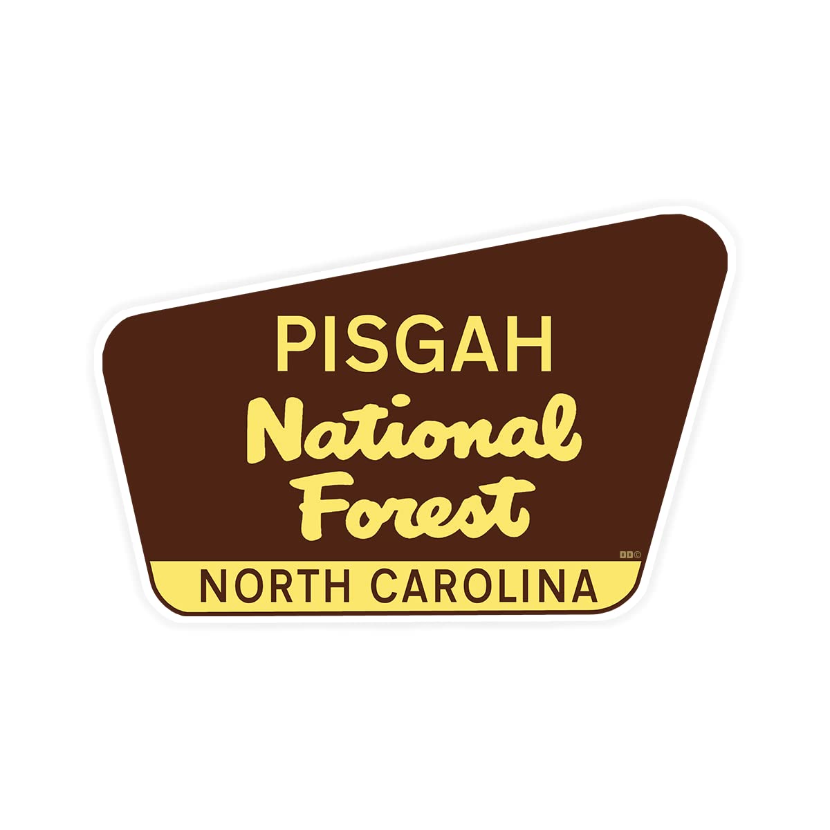Pisgah National Forest Sticker Decal 3.75 inch vinyl sticker