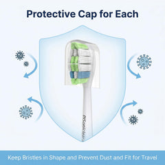 Vacuum packed replacement heads with hygiene dust cover for Sonicare