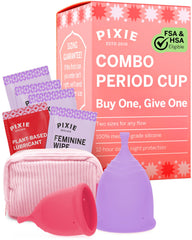 Pixie 2 Menstrual Cups reusable silicone period cup product image