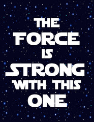 R2D2 print from Space Wars nursery decor unframed 6-pack