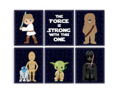 Pixie Paper Space Wars Nursery Decor unframed 6 pack prints