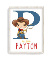 Pixie Paper watercolor Woody Toy Story nursery print unframed