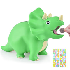 PJDRLLC dinosaur piggy bank for kids green color