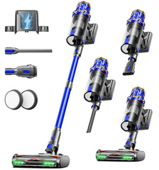 PKWIST S18 cordless vacuum cleaner with 1.8L dust cup and OLED display