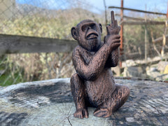 3d printed PLA monkey figurine for office decor