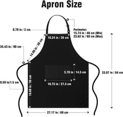 PLACE4PRINT Hair Stylist Apron Embroidered adjustable neck strap