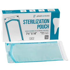 PlastCare USA 200 7.5 X 13 self sealing sterilization pouch packaging