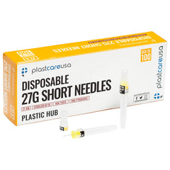 PlastCare USA disposable dental needles 27G 30mm box of 100