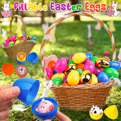 3.0 inch plastic Easter eggs with six gold eggs