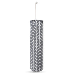 Plastic Bag Holder gray wall mount in kitchen