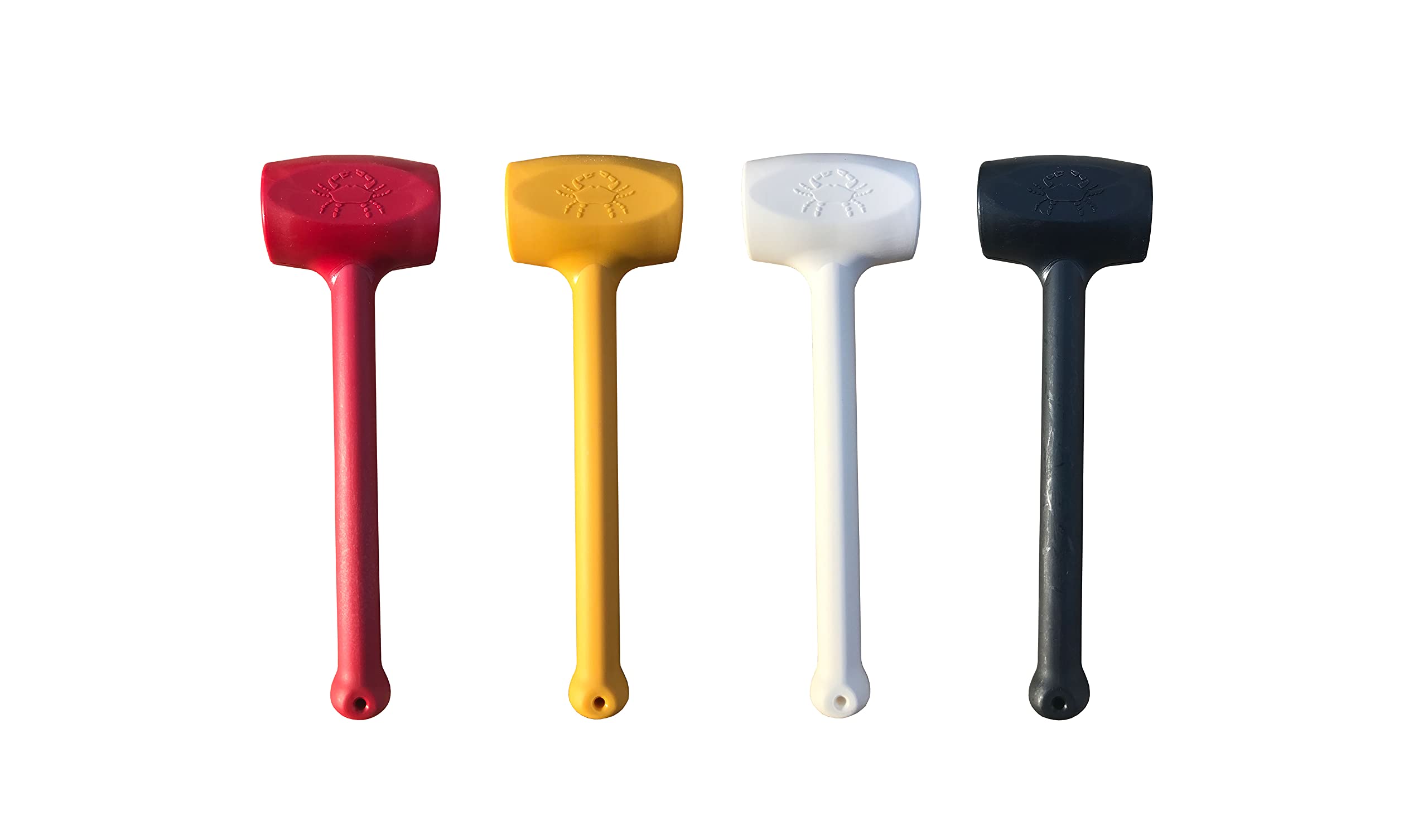 Black plastic crab mallet from set of four