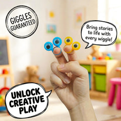 Googly eye rings puppet accessory for kids