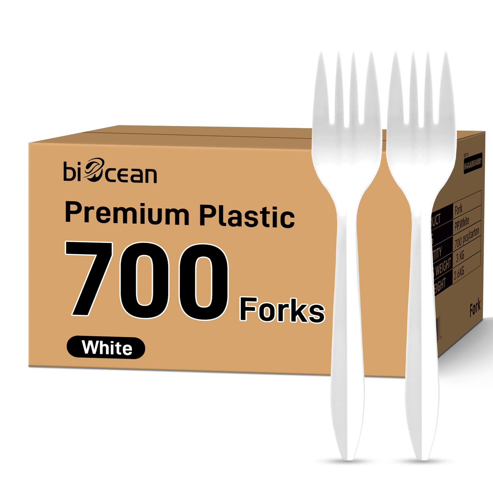 700 count plastic forks bulk white disposable forks ready for events