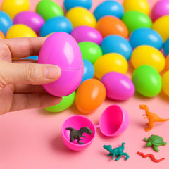 Hinged design easter eggs for easy filling