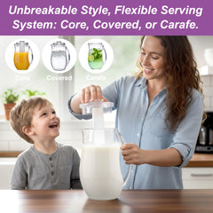 BPA-free shatter-proof plastic pitcher icely