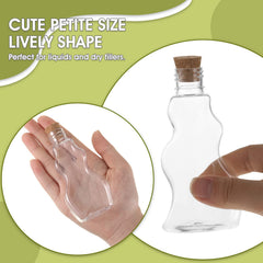 Durable plastic sand art bottle set for DIY projects