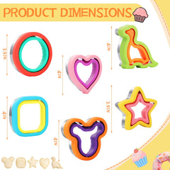 Plastic and stainless steel sandwich cutters