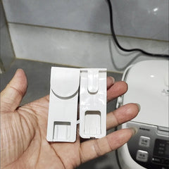 Plastic heat resistant rice spoon holder close up