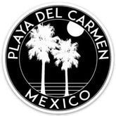Playa Del Carmen sticker 3-inch size for laptops and luggage