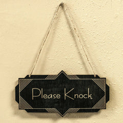 Laser engraved lettering on black wood sign 4x8