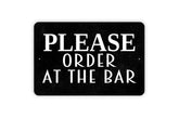 Please Order At The Bar Sign metal tin sign product image