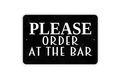 Please Order At The Bar Sign metal tin sign product image