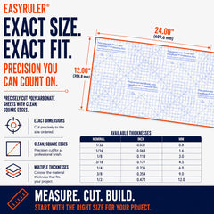 Rolled polycarbonate sheet for easy handling 12x24