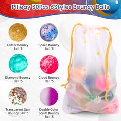 Pllieay kids 32mm bouncy balls for play