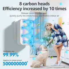 Plug-in negative ion purifier mounted on wall image