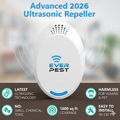 Plug-in pest repeller in wall outlet illustration