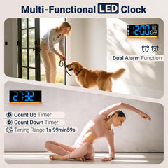 plug-in wall clock powered by outlet