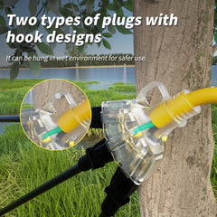 IP65 waterproof rating on outdoor extension cord for outdoors