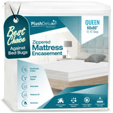 PlushDeluxe Premium 100% waterproof mattress encasement queen 60x80