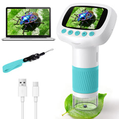 Pocket Kids Microscope 1000X with 2 inch IPS display
