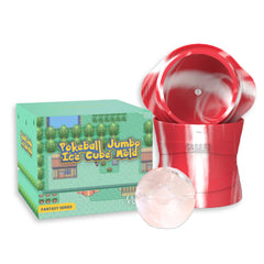 Pokeball shaped jumbo ice mold by Food Grace silicone