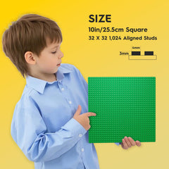 Baseplates compatible with all major brick brands 10x10