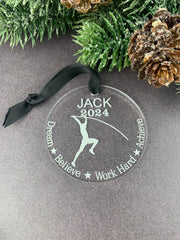 Pole Vaulter Ornament track and field keepsake